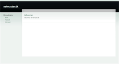 Desktop Screenshot of netmaster.dk